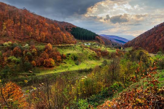 Осенний горный пейзаж. Фото Free for commercial use, No attribution required. Бесплатное стоковое фото для свободного скачивания