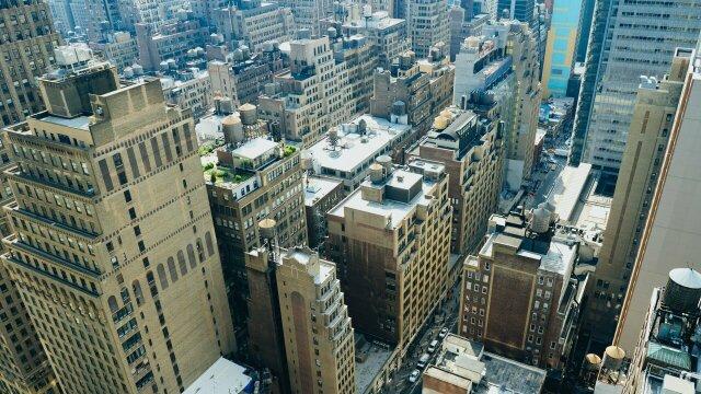Вид с воздуха на город (2). Фото Свободно для коммерческого использования, Атрибуция не требуется. Бесплатное стоковое фото для свободного скачивания