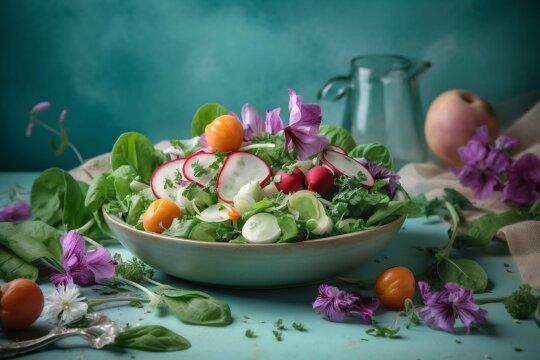 Зеленый весенний салат. Фото Free for commercial use, No attribution required. Бесплатное стоковое фото для свободного скачивания
