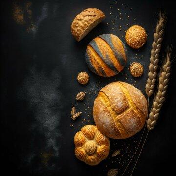 Буханки хлеба с золотистой корочкой. Фото Free for commercial use, No attribution required. Бесплатное стоковое фото для свободного скачивания