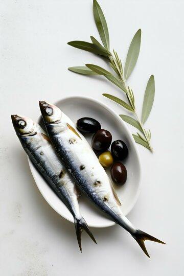 Сардины с оливками. Фото Свободно для коммерческого использования, Атрибуция не требуется. Бесплатное стоковое фото для свободного скачивания