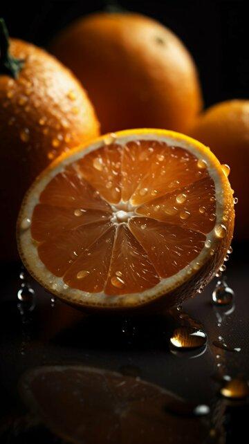 Свежий апельсин с каплями воды. Фото Free for commercial use, No attribution required. Бесплатное стоковое фото для свободного скачивания