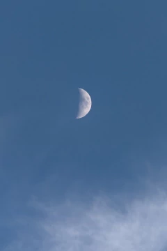 Дневная Луна. Фото Free for commercial use, No attribution required. Бесплатное стоковое фото для свободного скачивания