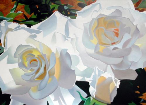 Картина С.Орлова "Три розы". Фото Free for commercial use, No attribution required. Бесплатное стоковое фото для свободного скачивания