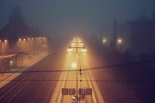 Вокзал Ночной Туман. Фото Free for commercial use, No attribution required. Бесплатное стоковое фото для свободного скачивания