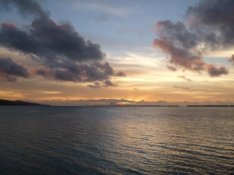 Закат во французской Полинезии. Фото Свободно для коммерческого использования, Атрибуция не требуется. Бесплатное стоковое фото для свободного скачивания