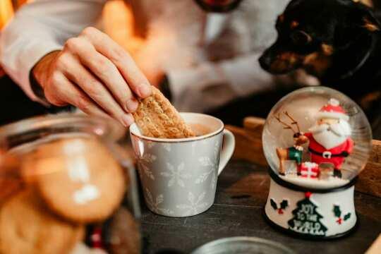 Уютное рождественское настроение с горячим шоколадом и печеньем. Фото Free for commercial use, No attribution required. Бесплатное стоковое фото для свободного скачивания